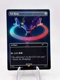 Sol Ring 2093 Foil Borderless Secret Lair X Sonic The Hedgehog SLD MTG NM - Image 1