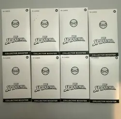 Magic The Gathering Marvel's Spider-Man Collector Booster Pack New - Lot Of 8 - Image 1