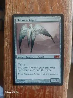 mtg magic the gathering set M10, Platinum Angel - Image 1
