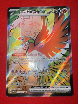 Pokemon Ethan's Ho-Oh Full Art EX 209/182 Sv10: Destined Rivals In EX+ Condition - Image 2