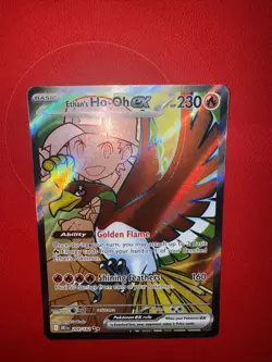 Pokemon Ethan's Ho-Oh Full Art EX 209/182 Sv10: Destined Rivals In EX+ Condition - Image 3