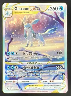 2023 Pokemon Sword & Shield Crown Zenith Galarian Gallery #GG40/GG70 Glaceon VST - Image 1