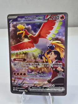 Ethan's Ho-Oh ex 230/182 Destined Rivals SIR Special Illustration Rare Pokemon - Image 1