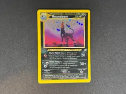 Pokemon TCG Houndoom Neo Revelation Holo Card 8/64 Unlimited Rare - Image 1