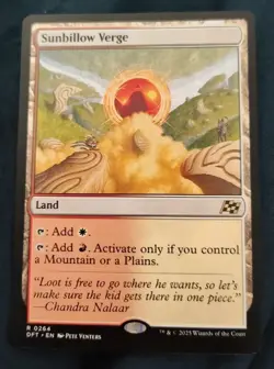 MTG Sunbillow Verge Magic: The Gathering Aetherdrift Rare #0264 - Image 1