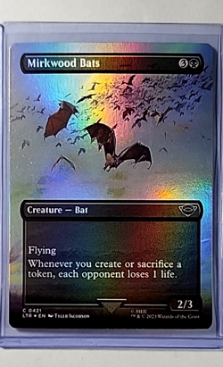 MTG Magic The Gathering LOTR Lord of the Rings Borderless Foil Mirkwood Bats LP - Image 1