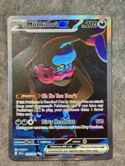 Munkidori ex 091/064 Special Illustration Rare Shrouded Fable Pokemon Card NM - Image 1