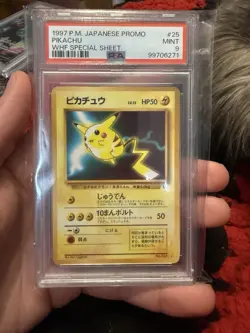 1997 POKEMON JAPANESE PROMO WHF SPECIAL SHEET #25 PIKACHU PSA 9 - Image 1