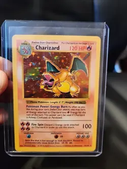 1999 Pokemon Charizard Base Set Holo SHADOWLESS - Image 1