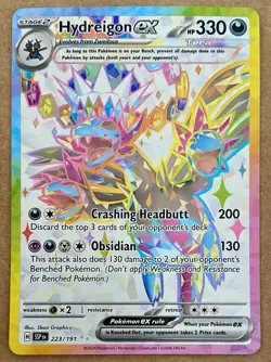 Pokemon TCG Hydreigon ex - 223/191 - SV08: Surging Sparks Ultra Rare Card - Image 1