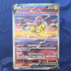 Pokemon TCG Raikou V Full Art Holo Ultra Rare Crown Zenith GG41/GG70 - Image 2