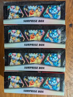 Pokemon TCG Scarlet & Violet Prismatic Evolutions Surprise Box SEALED x4 - Image 2