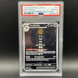 2025 POKEMON WHITE FLARE TECH STICKER COLLECTION GOTHITELLE PSA 10 Shark Bait $1 - Image 5