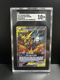 Pokemon Hidden Fates Promo SM210 Moltres Zapdos Articuno GX SGC 10 🔥 - Image 1