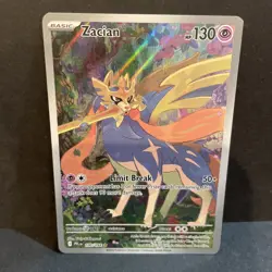 Zacian 100/094 Illustration Rare Pokemon Phantasmal Flames - Image 1