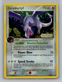 Pokemon Legend Maker Aerodactyl Stamped Holo Rare - LP #1/92 11768 - Image 1