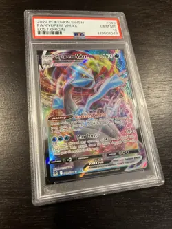 2022 Pokemon SWSH Full Art Kyurem Vmax 049/196 Lost Origin FA PSA 10 GEM MINT - Image 2