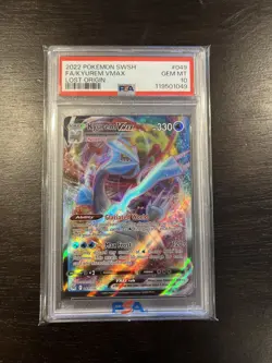 2022 Pokemon SWSH Full Art Kyurem Vmax 049/196 Lost Origin FA PSA 10 GEM MINT - Image 4