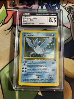1999 Pokemon Fossil Articuno 2/62 Holo CGC 8.5 - Image 1