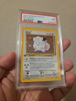 1999 Pokemon German Piepi - Holo 1st Edition PSA 9 - Image 3