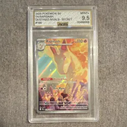 Pokemon Rapidash Full Art Holo AGS 9.5 Destined Rivals Secret Rare #189 2025 - Image 1