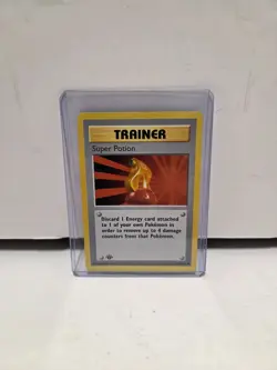 Pokemon Trainer Super Potion 90/102 Base Set 1st Edition w/ Top Loader - Image 1