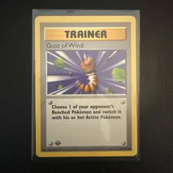 Gust of Wind 93/102 - 1st Edition SHADOWLESS - Pokemon Base Set Trainer - Image 1