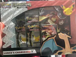 Pokemon TCG: Celebrations Collection Box [Lance's Charizard V Oversize] (2021) 820650809392 - Image 1