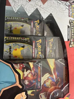 Pokemon TCG: Celebrations Collection Box [Lance's Charizard V Oversize] (2021) 820650809392 - Image 3