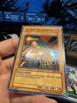 Left Arm of the Forbidden One LOB-123 The Legend of Blue Eyes White Dragon - Image 2