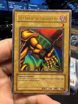 Left Arm of the Forbidden One LOB-123 The Legend of Blue Eyes White Dragon - Image 1