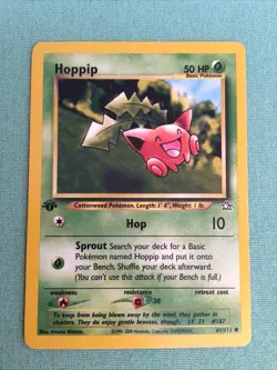 Pokemon Card -1st Edition- Neo Genesis Hoppip 61/111 - Image 1