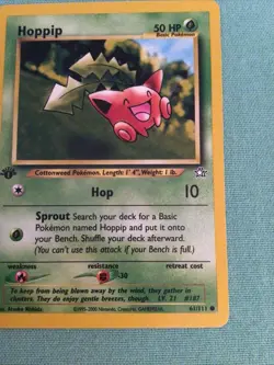 Pokemon Card -1st Edition- Neo Genesis Hoppip 61/111 - Image 5