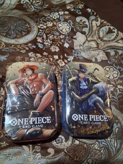 One Piece Card Mini-Tin Pack Set Vol.2 New Sealed.Includes Sabo Tins 2 - Image 1