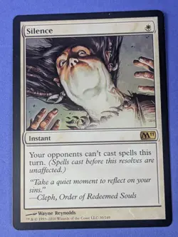 MTG Magic: Magic 2011: Silence #30/249 Rare - NM - Image 1