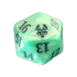 Magic The Gathering Spindown Oversized D20, Theros Beyond Death Fatpack Teal - Image 1