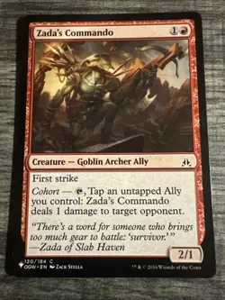 1x Zada's Commando MTG Mystery Booster NM Magic Regular - Image 1