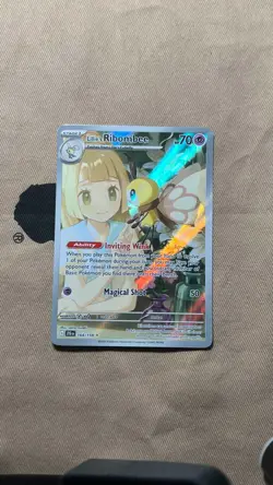 Pokemon TCG Lillie's Ribombee SV09: Journey Together 164/159 Illustration Rare - Image 1