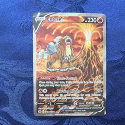 Pokemon TCG Entei V Ultra Rare Holo Crown Zenith Galarian Gallery GG36/GG70 - Image 2