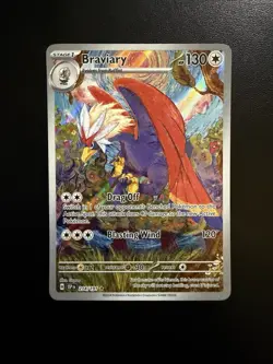 Pokemon 2024 Surging Sparks Braviary Illustration Rare NM - Image 1