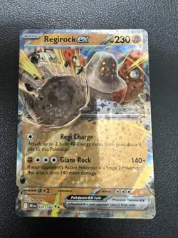 Pokemon 2025 Destined Rivals Regirock EX #101/182 Double Rare NM - Image 1