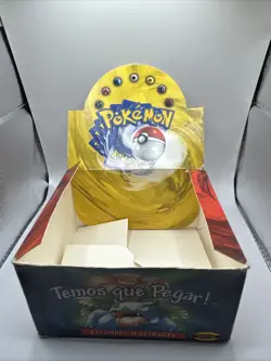 PORTUGUESE Pokemon TCG Base Set Unlimited EMPTY Booster Box Display - Image 1