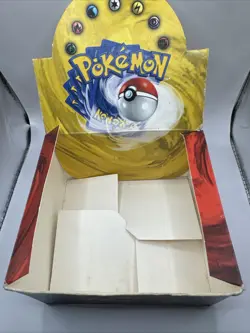 PORTUGUESE Pokemon TCG Base Set Unlimited EMPTY Booster Box Display - Image 2