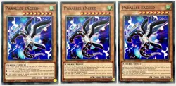 3 x ETCO-EN001 Parallel eXceed - Common 1st Edition Near Mint YuGiOh Cards - Image 1