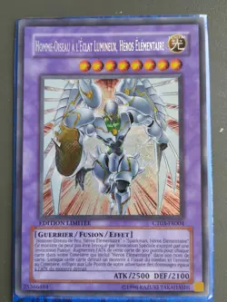 Carte Yu Gi Oh Homme-Oiseau A L'Eclat Lumineux, Heros Elementaire Edition Lmitee - Image 1