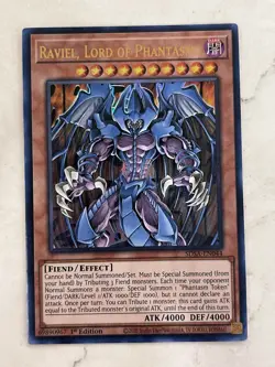 Yugioh Raviel, Lord Of Phantasms SDSA-EN044 Ultra Rare 1st Ed NM - Image 1