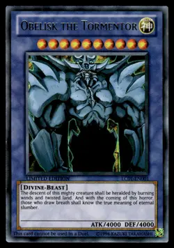 Yu-Gi-Oh TCG #LC01-EN001 Obelisk the Tormentor Ultra Rare,Limited - Image 1