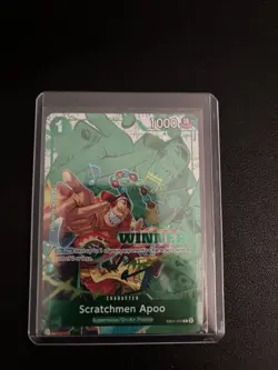 EB01-015 Scratchman Apoo Winner Promo - One Piece Card - Winner Pack 2025 Vol.2 - Image 1