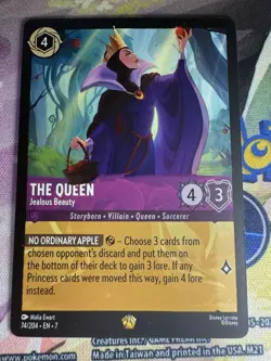 The Queen - 74/204 Disney Lorcana Archazia's Island LEGENDARY Normal - Image 1