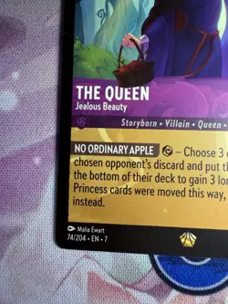 The Queen - 74/204 Disney Lorcana Archazia's Island LEGENDARY Normal - Image 3